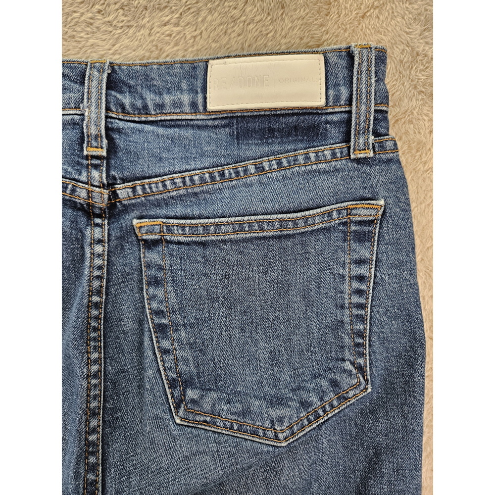 Made in USA RE/DONE Originals High-rise Ankle Crop Denim Jeans Size 27